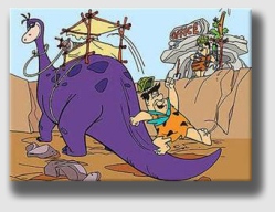 Fred Flintstone's boss dictated the hours, methods and conditions of work.  Hence, Fred was an employee.
